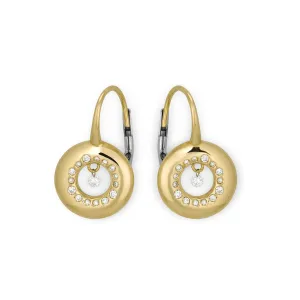 Ponte Vecchio Vega 18ct Yellow Gold 0.36ct Diamond Open Circle Drop Earrings
