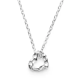 Rachel Galley Amore Sterling Silver Mini Open Heart Necklace