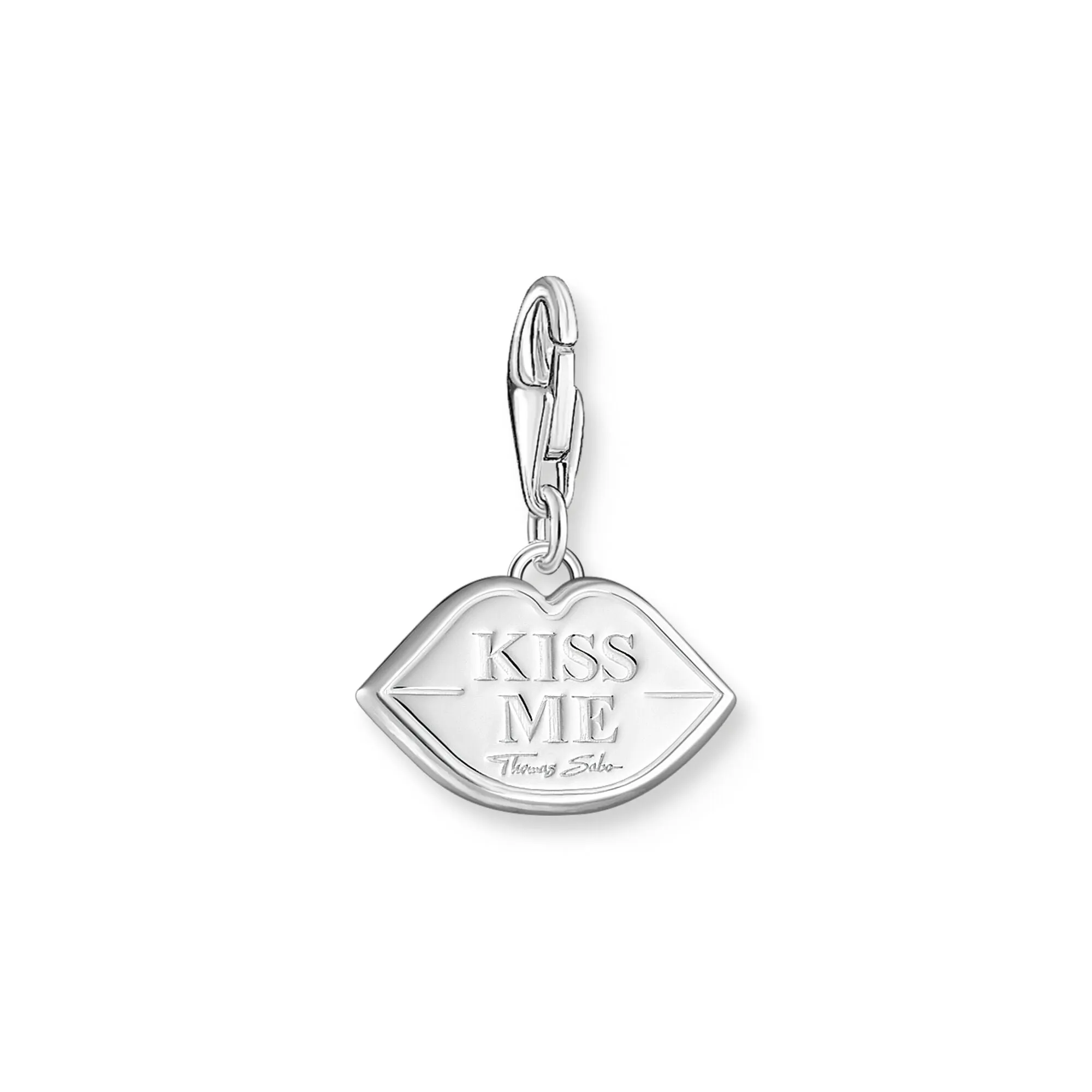 Red Pouting Lips Charm Pendant