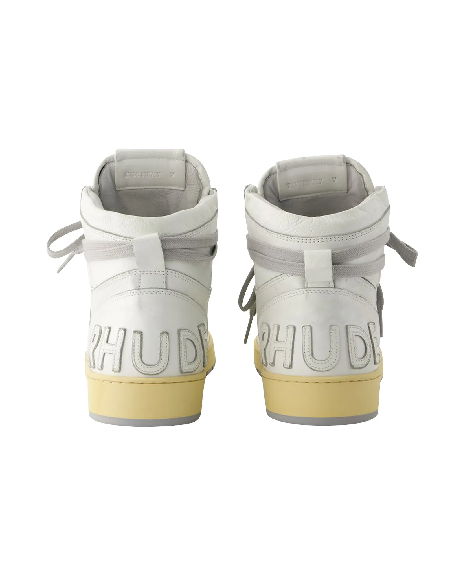 Rhecess Hi Sneakers - Rhude - Lea- Blanc