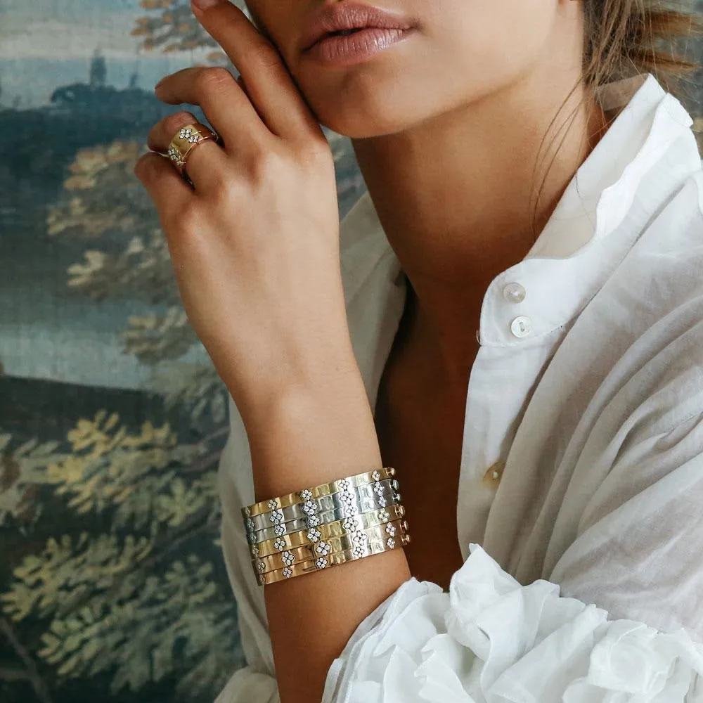 Roberto Coin Love in Verona 18ct Rose Gold 0.48ct Diamond Bangle