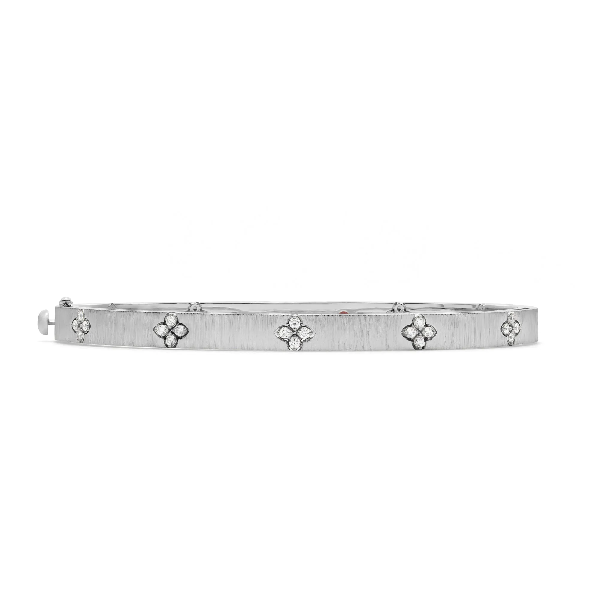 Roberto Coin Love in Verona 18ct White Gold Diamond Bangle