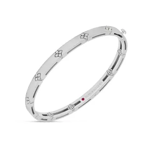 Roberto Coin Love in Verona 18ct White Gold Diamond Bangle