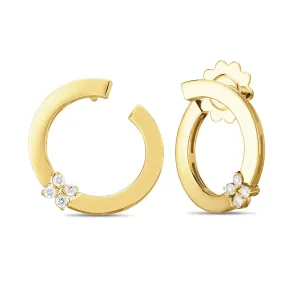 Roberto Coin Love in Verona 18ct Yellow Gold Diamond Earrings