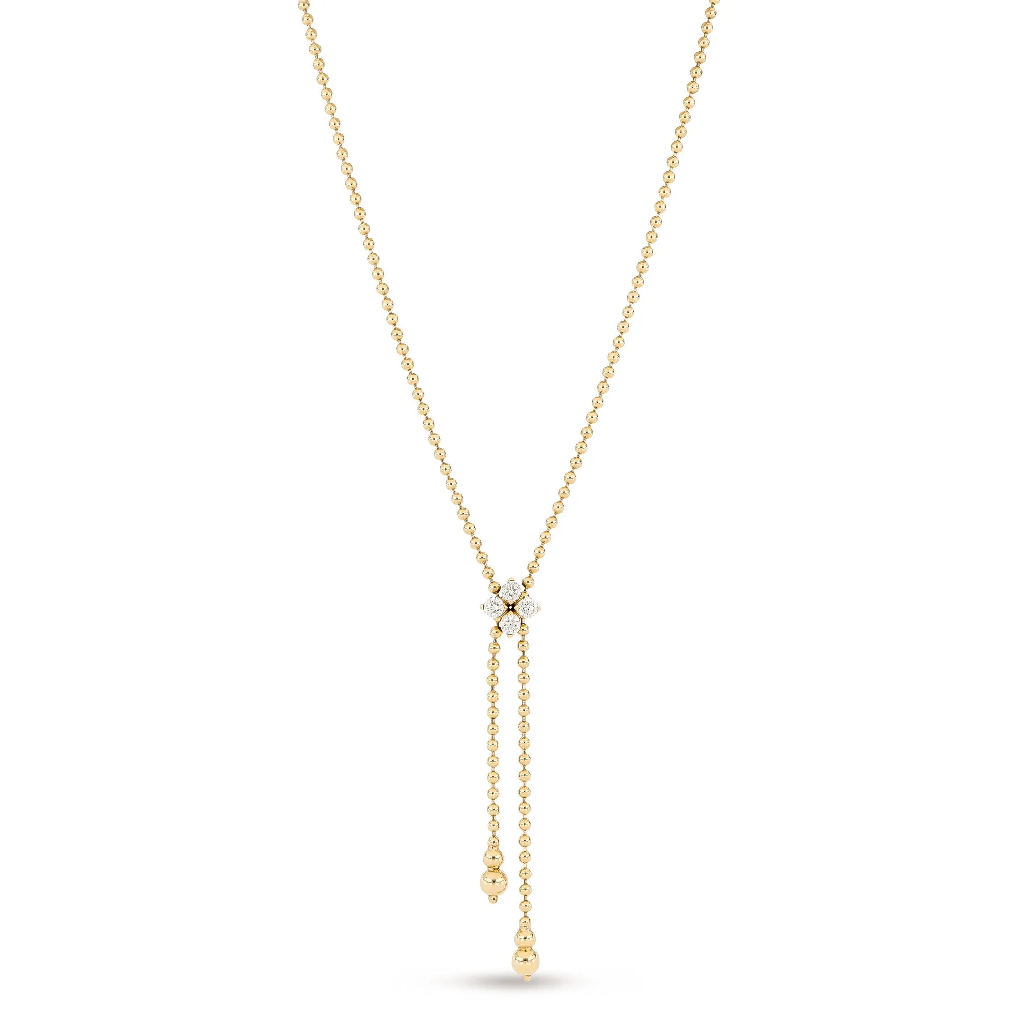 Roberto Coin Love in Verona 18ct Yellow Gold Diamond Necklace