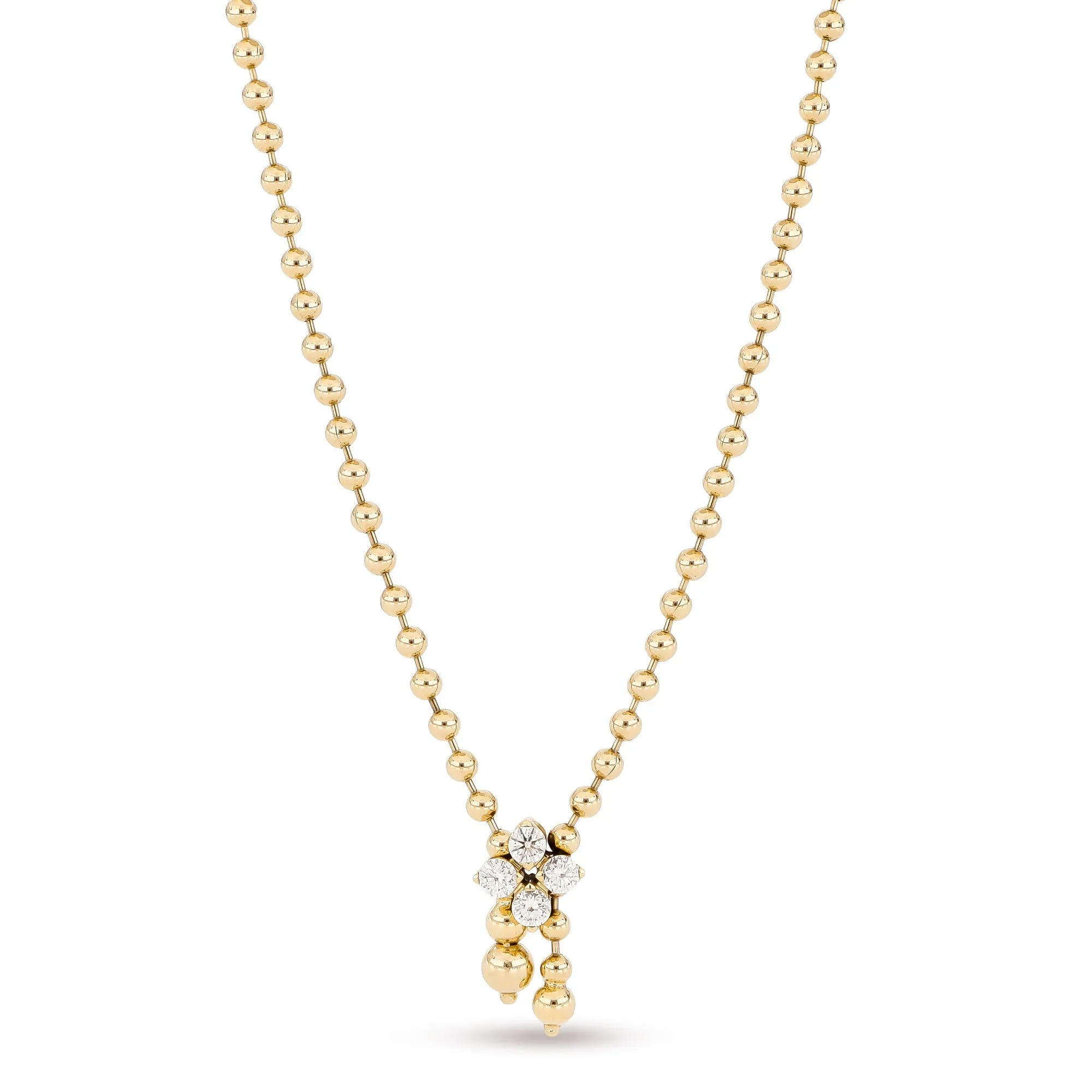 Roberto Coin Love in Verona 18ct Yellow Gold Diamond Necklace