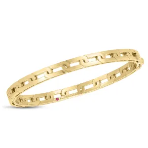 Roberto Coin Navarra 18ct Yellow Gold Bangle