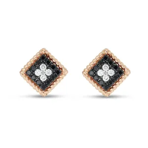 Roberto Coin Palazzo Ducale 18ct Rose Gold Diamond Stud Earrings D