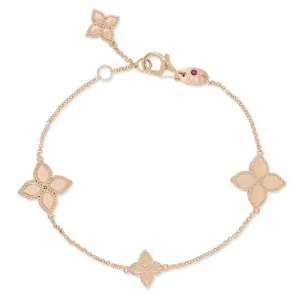 Roberto Coin Princess Flower 18ct Rose Gold Bracelet