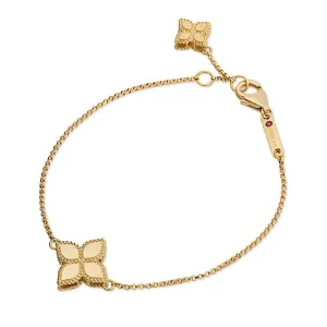 Roberto Coin Princess Flower 18ct Yellow Gold Bracelet