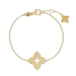 Roberto Coin Venetian Princess 18ct Yellow Gold Diamond Bracelet