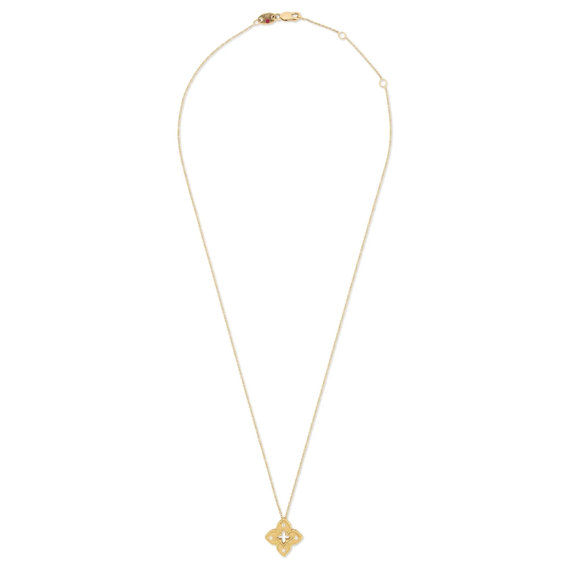 Roberto Coin Venetian Princess 18ct Yellow Gold Diamond Pendant Necklace