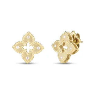 Roberto Coin Venetian Princess 18ct Yellow Gold Diamond Stud Earrings