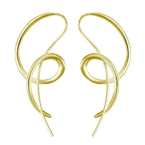 Sarah Jordan 18ct Yellow Gold Paveena Earrings