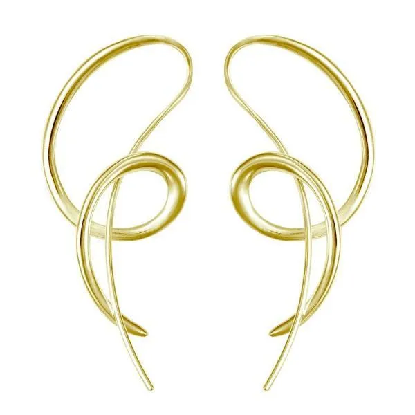 Sarah Jordan 18ct Yellow Gold Paveena Earrings