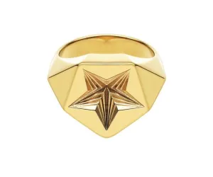 Shaun Leane 18ct Yellow Gold Plated Sterling Silver Arc Star Ring