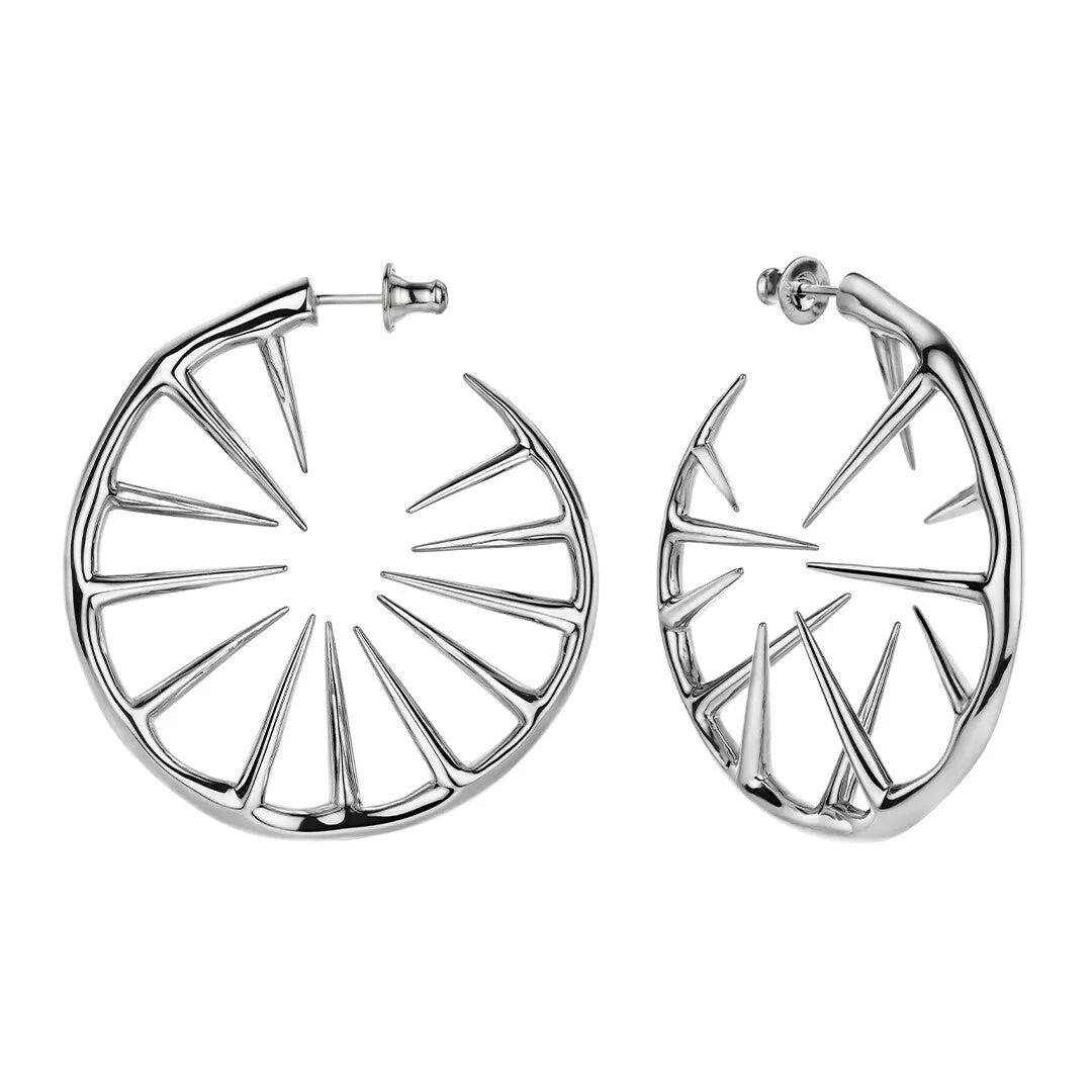 Shaun Leane Blackthorn Sterling Silver Hoop Earrings