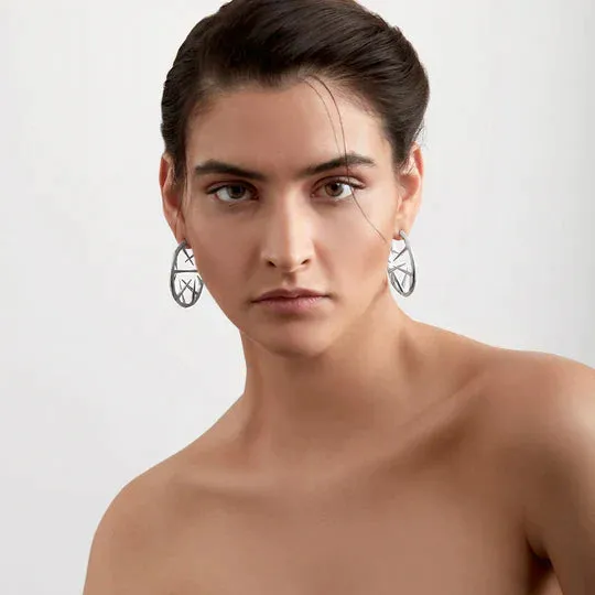Shaun Leane Blackthorn Sterling Silver Hoop Earrings