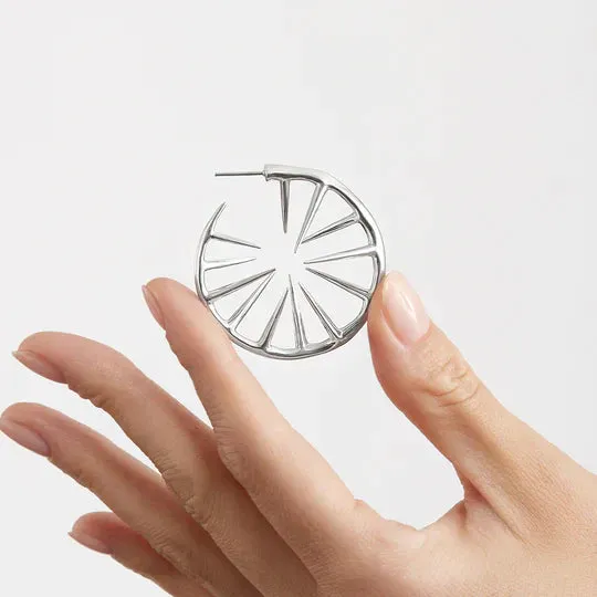 Shaun Leane Blackthorn Sterling Silver Hoop Earrings