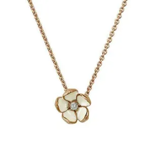 Shaun Leane Cherry Blossom 18ct Rose Gold Plated Sterling Silver Diamond Large Necklace