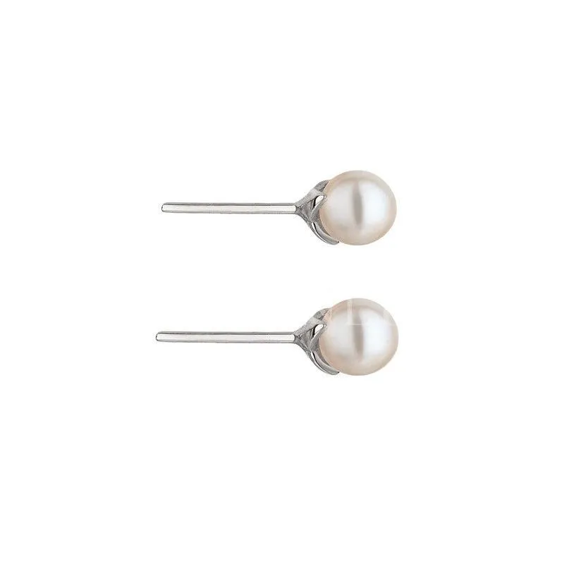 Shaun Leane Cherry Blossom Sterling Silver Pearl Stud Earrings