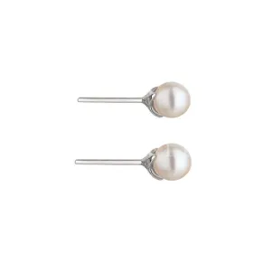 Shaun Leane Cherry Blossom Sterling Silver Pearl Stud Earrings