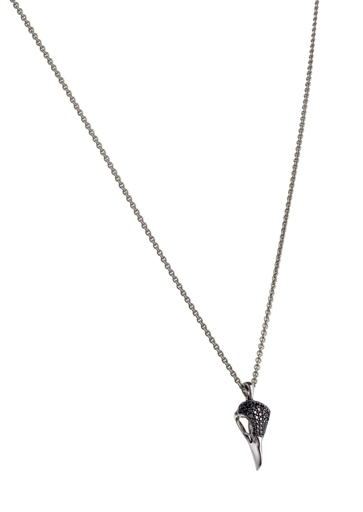Shaun Leane Necklace Silver & Black Spinel Pave