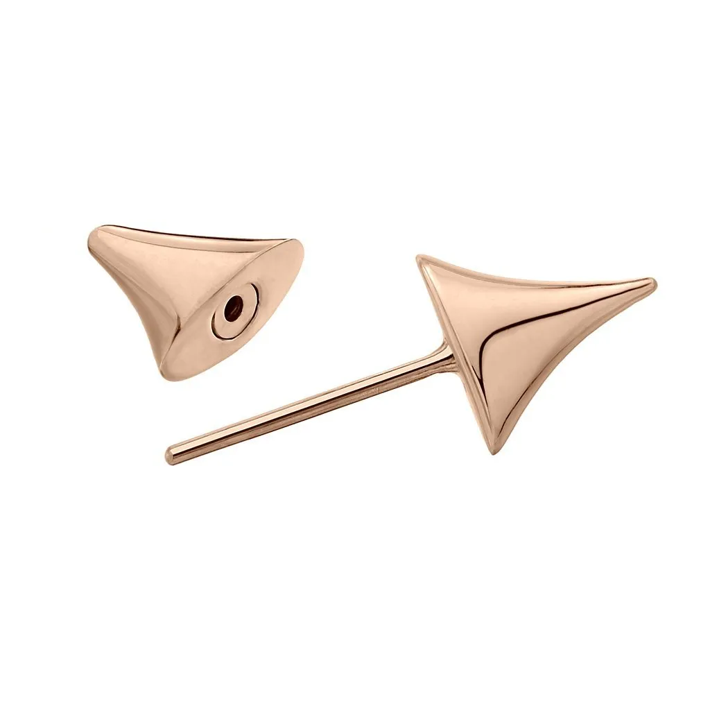 Shaun Leane Rose Thorn 18ct Rose Gold Plated Sterling Silver Medium Bar Earrings D