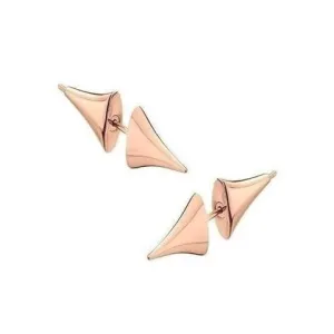 Shaun Leane Rose Thorn 18ct Rose Gold Plated Sterling Silver Medium Bar Earrings D