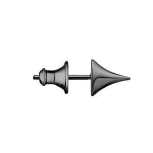 Shaun Leane Rose Thorn Single Sterling Silver Black Rhodium Large Stud Earring