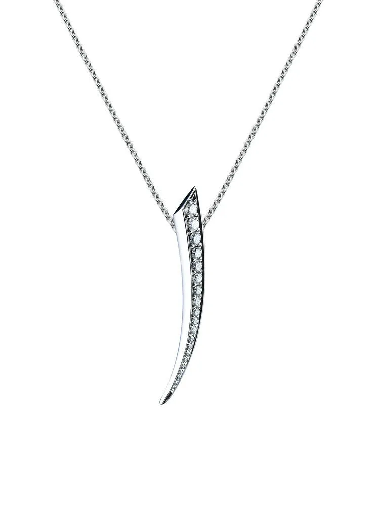 Shaun Leane Sabre 18ct White Gold 0.40ct Diamond Mini Necklace