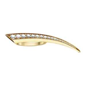 Shaun Leane Sabre 18ct Yellow Gold 0.78ct Diamond Slim Ring