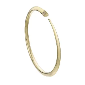 Shaun Leane Sabre 18ct Yellow Gold Plated Sterling Silver Diamond Slim Tusk Bangle