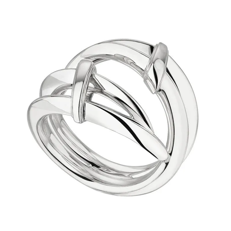 Shaun Leane Sabre Deco Sterling Silver Twist Ring