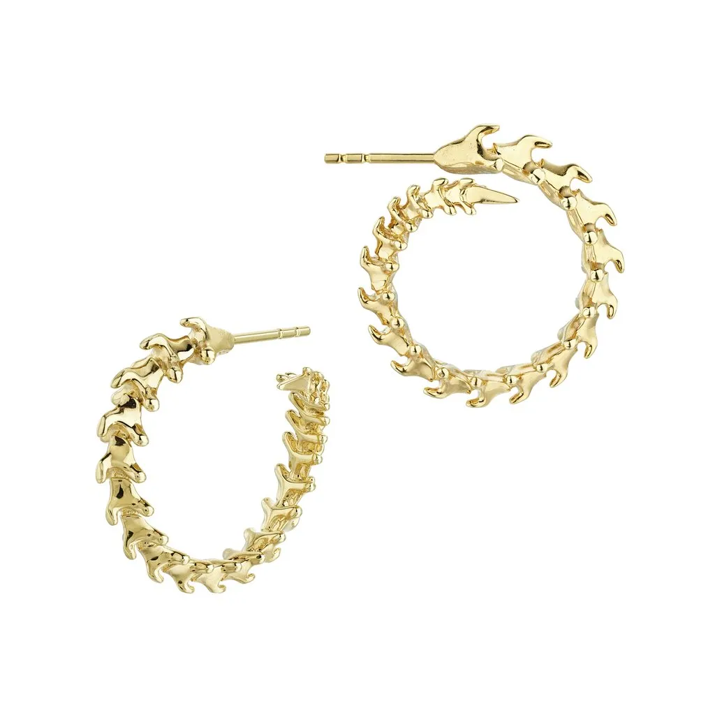 Shaun Leane Serpent Trace 18ct Yellow Gold Plated Sterling Silver Mini Hoop Earrings