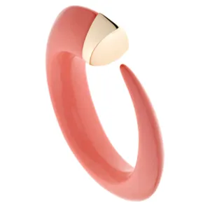 Shaun Leane Signature Tusk Rose Gold Vermeil Pink Coral Bangle D