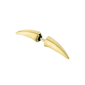 Shaun Leane Single 18ct Yellow Gold Plated Sterling Silver Small Stud Arc Earring