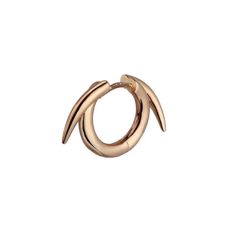 Shaun Leane Single Rose Gold Vermeil Thorn Hoop Earring