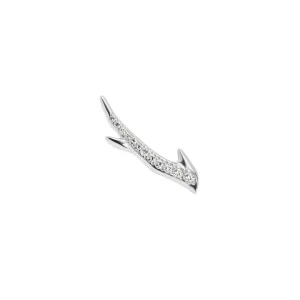 Shaun Leane Single Sterling Silver 0.07ct Diamond Cherry Blossom Branch Earring D