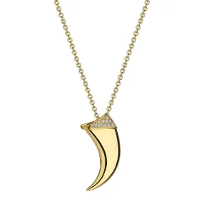 Shaun Leane Talon Claw 18ct Yellow Gold Plated Sterling Silver Diamond Pendant