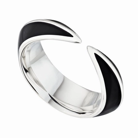 Shaun Leane Sabre Deco Sterling Silver Ceramic Ring