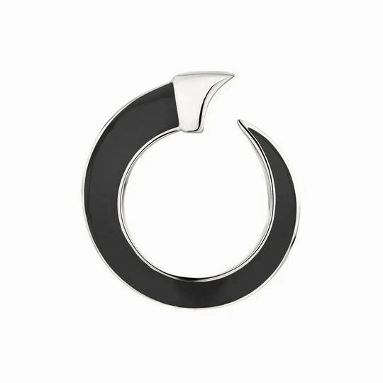 Shaun Leane Sabre Solis Sterling Silver Jet Ceramic Ring