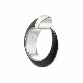 Shaun Leane Sabre Solis Sterling Silver Jet Ceramic Ring