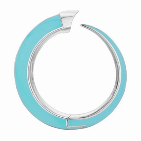 Shaun Leane Sabre Solis Sterling Silver Lagoon Ceramic Cuff