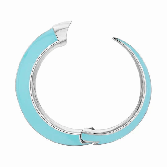 Shaun Leane Sabre Solis Sterling Silver Lagoon Ceramic Cuff