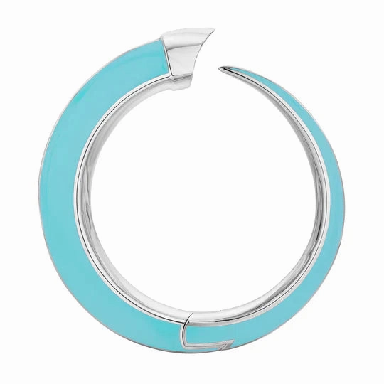 Shaun Leane Sabre Solis Sterling Silver Lagoon Ceramic Cuff