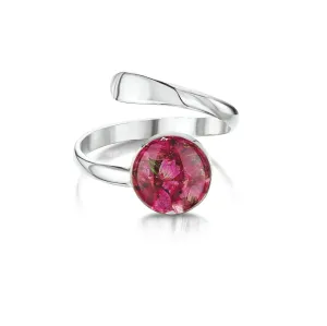 Shrieking Violet Sterling Silver Heather Adjustable Round Ring D