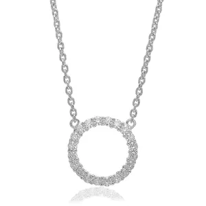 Sif Jakobs Biella Sterling Silver White Zirconia Grande Necklace
