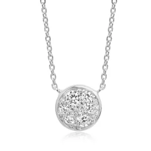 Sif Jakobs Novara Sterling Silver White Zirconia Necklace