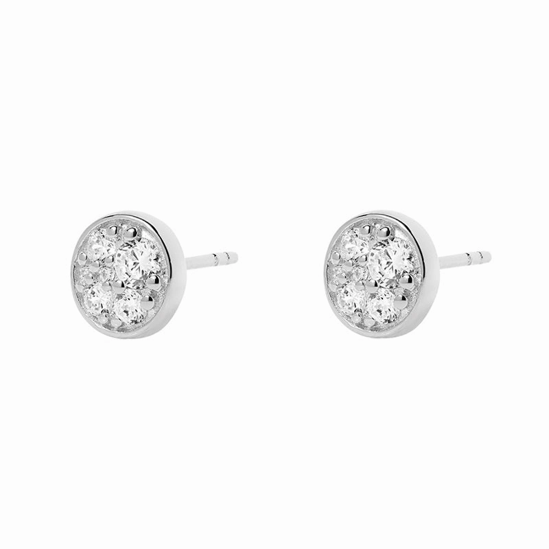 Sif Jakobs Novara Sterling Silver White Zirconia Piccolo Stud Earrings